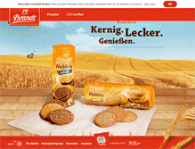 Tablet Screenshot of brandt-kekse.de